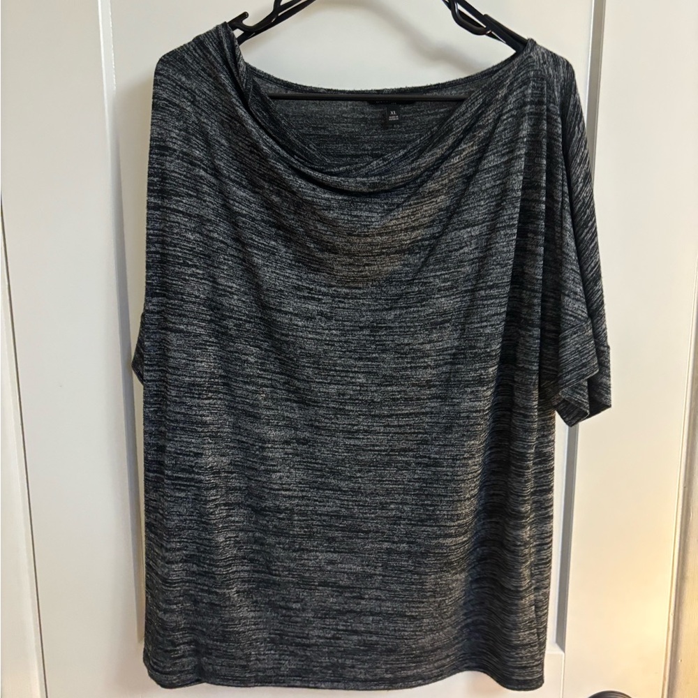 Banana Republic Heather Gray Cowl Neck Blouse